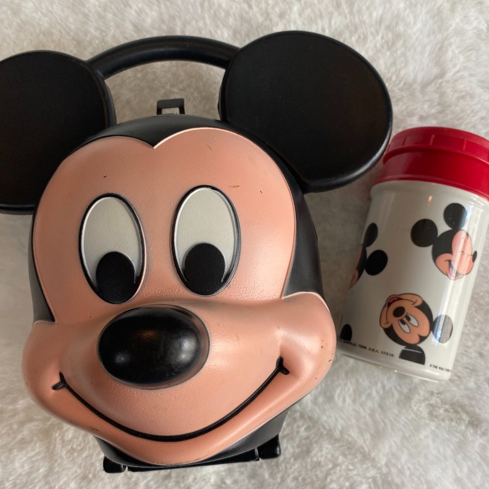 Vintage Disney Mickey Lunchbox and Thermos Set Complete!!!